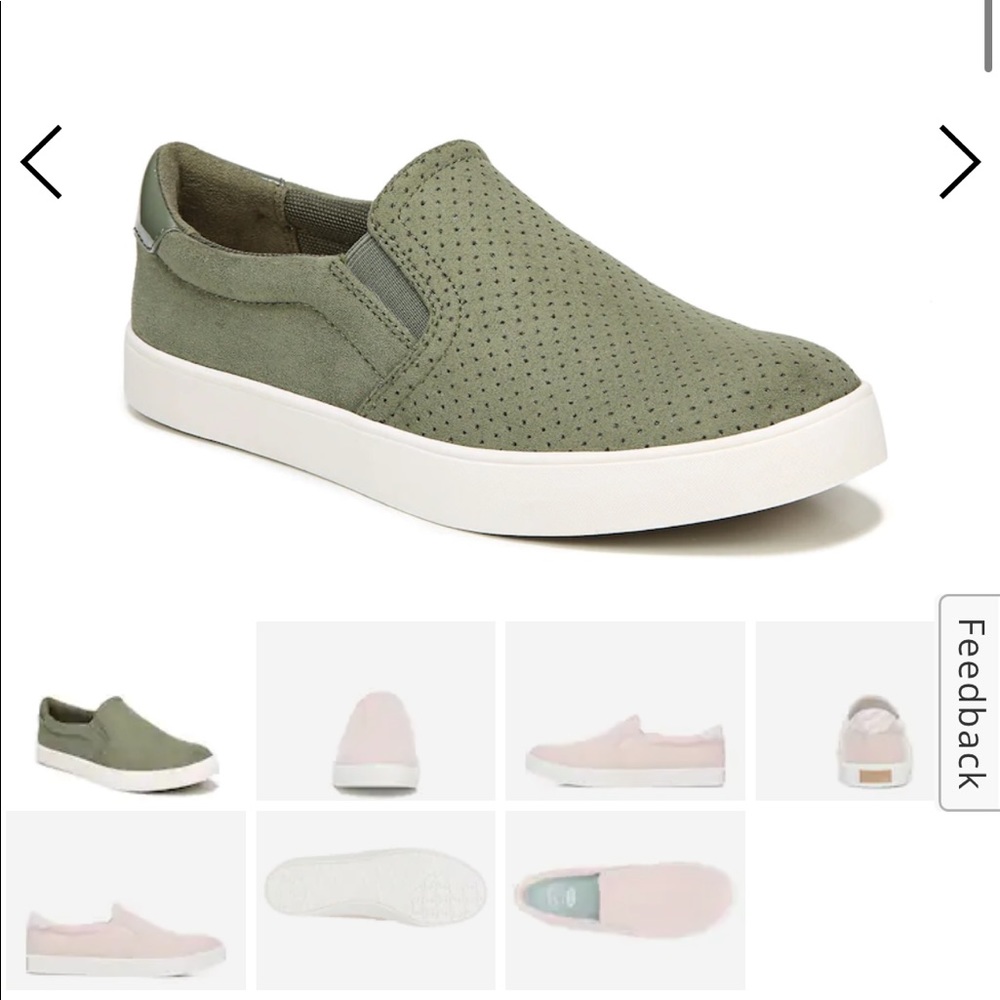 Like New Dr. Scholl’s Madison Slip On Olive Green Sneaker